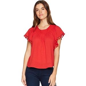 South Moon Under Moon River Flowy Pom Top